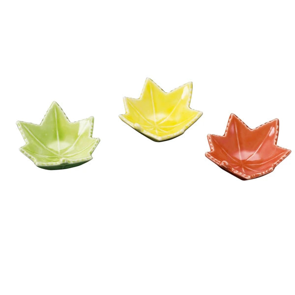 Momiji leaves side dish bowls (3-piece set)