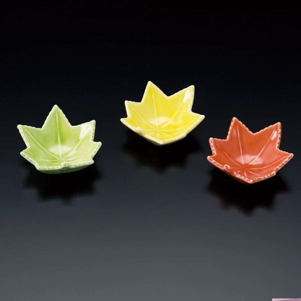 Momiji leaves side dish bowls (3-piece set)